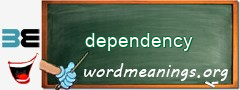 WordMeaning blackboard for dependency